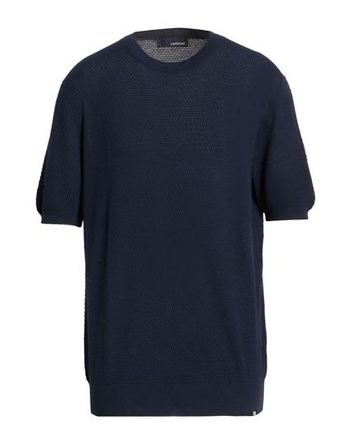 Man Sweater Midnight blue Size 44 Cotton