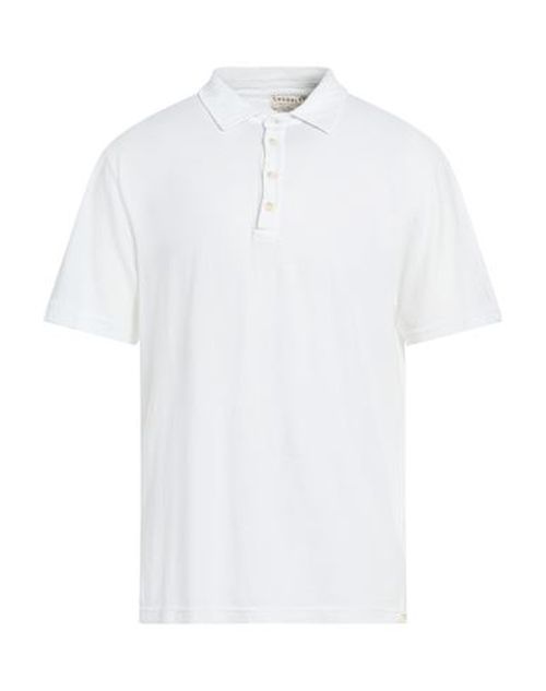 Man Polo shirt White Size M Cotton, Lyocell