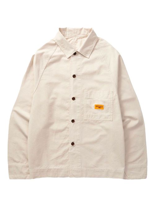 Front of House logo-patch jacket - Neutrals