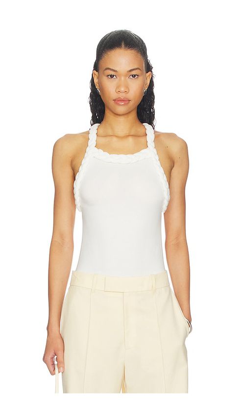 Bevza Tisto Bodysuit in White. - S also in XS