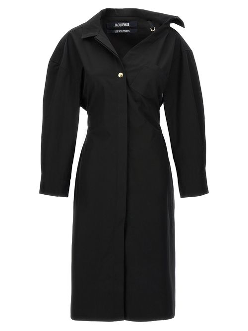 -La Robe Chemise Abiti Nero-Donna