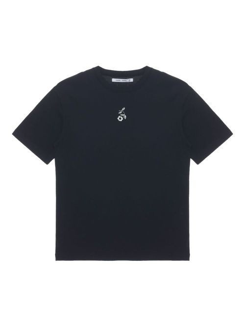 Floral-print T-shirt - Black