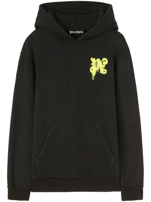 Thinking Pencil cotton hoodie - Black