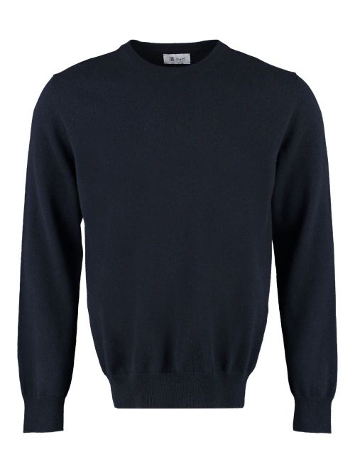 Crew-neck cashmere jumper - Blue