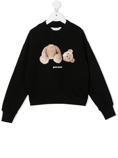Teddy Bear-print sweatshirt - Black