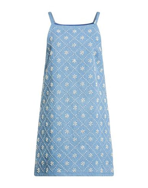 Woman Mini dress Light blue Size 2 Cotton
