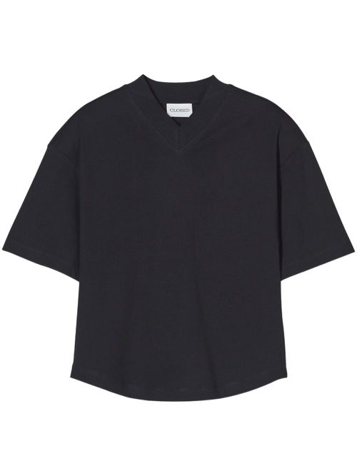 V-neck T-shirt - Black