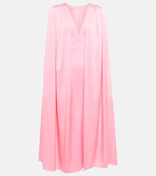 Alex Perry Crêpe cape midi dress