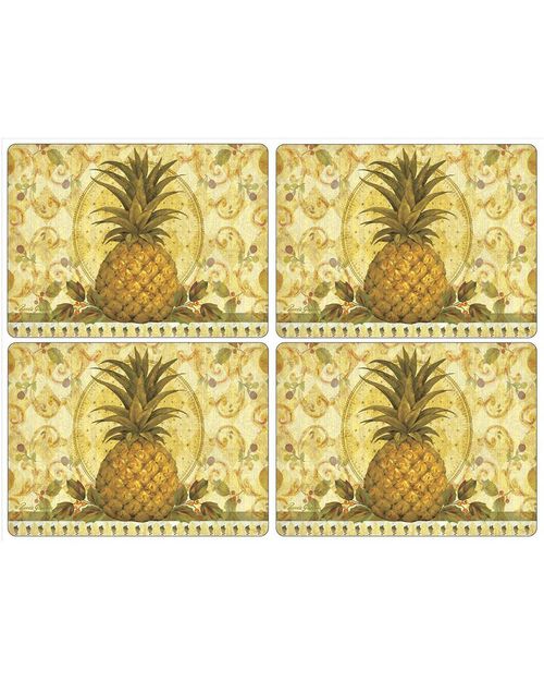 Pimpernel Golden Pineapple Set of 4 Placemats