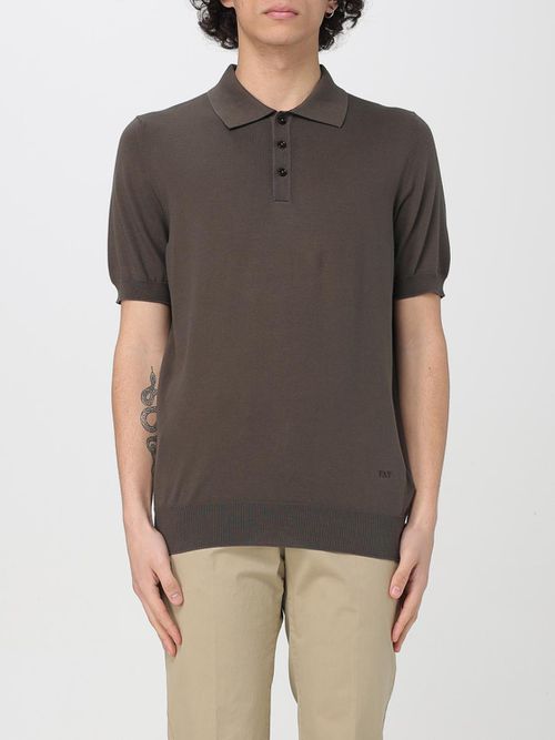 Polo Shirt FAY Men color Brown