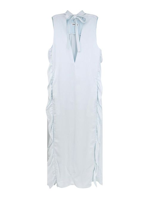 Viscose Dress With Lateral Rouches