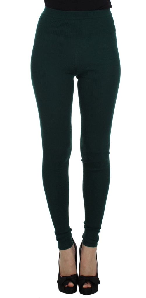 Cashmere Stretch Leggings — Green
