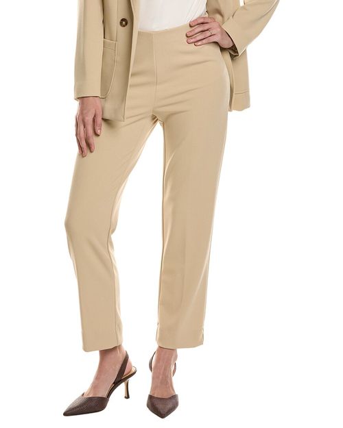 Petite Pull On Hollywood Waist Straight Ankle Pant