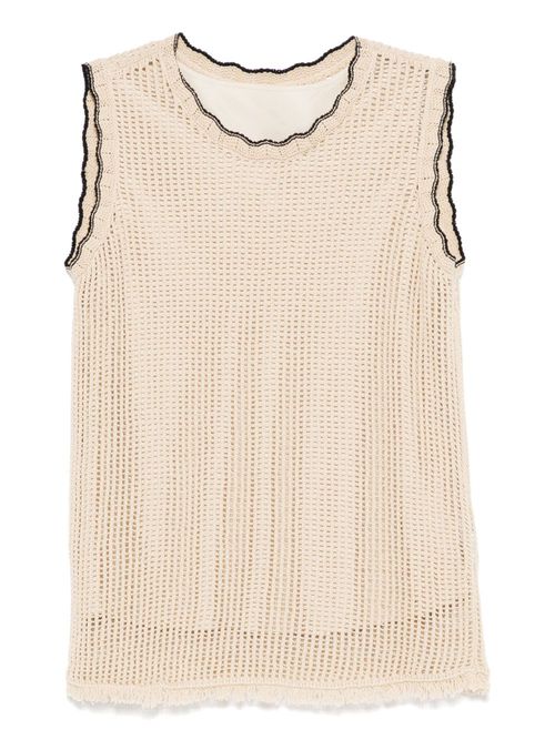 Cotton vest - Neutrals