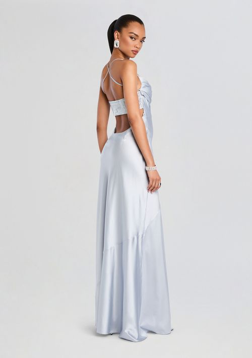 Emery Embellished Silk Dress