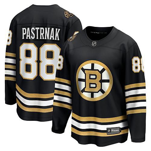 Men's Fanatics David Pastrnak Black Boston Bruins 100th Anniversary Premier Breakaway Player - XL