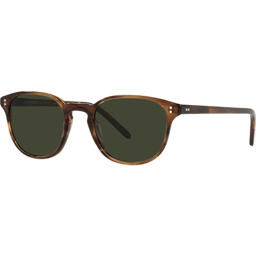 Oliver Peoples Man Oliver Peoples OV5219S FAIRMONT SUN 1724P1 Zonnebrillen Acetaat Bruin Groente Kwadraat Gepolariseerd