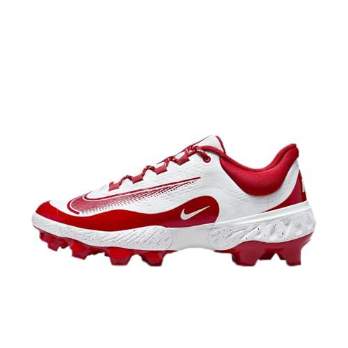 Nike Alpha Huarache Elite 4 Low MCS Men's Baseball Cleats (FD6221-002, Wolf Grey/White/Dark Smoke Grey)