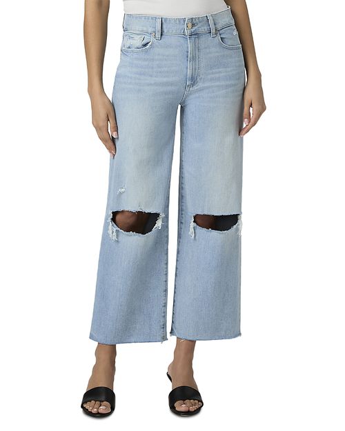 Sasha High Rise Wide Leg Cropped Jeans in Maevedest