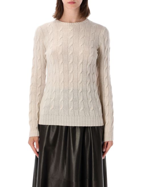 Off White Knitted Crew Neck Sweater