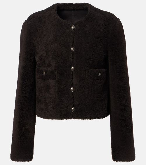 Soft Touch cropped reversible leather jacket