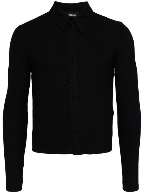 Wool button-up cardigan - Black