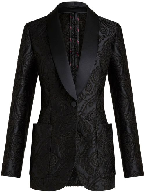 Etro Black Jacquard Blazer