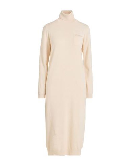 Woman Midi dress Beige Size 2 Virgin Wool, Silk, Cashmere