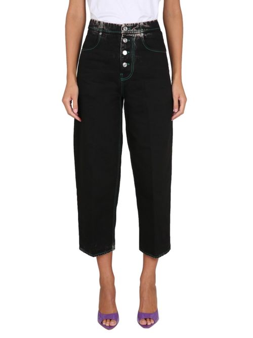 Black Straight High Rise Jeans