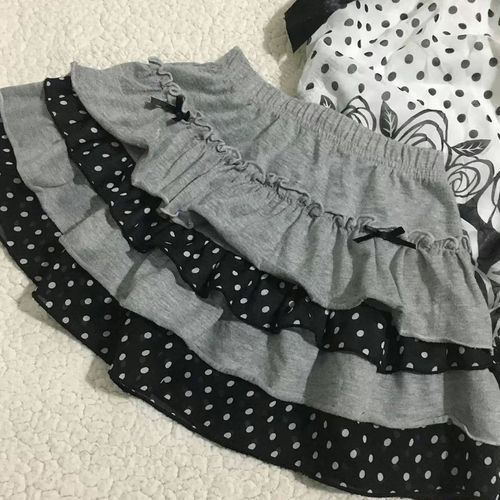 TEMU Women's Y2k Style Mini Skirt - Cute Elastic Waistband, Hem, Lightweight Polyester For Spring/summer Casual Fashion, Mini Skirt