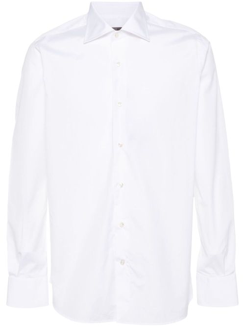 Long-sleeve cotton shirt - White