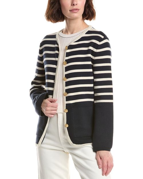 Dee Stripe Long Cardigan