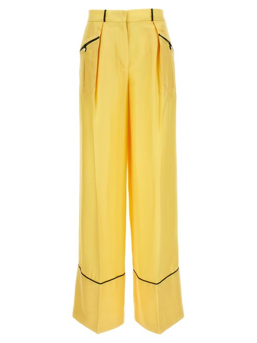 Contrast Piping Pants
