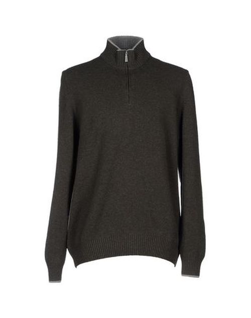 Man Turtleneck Dark green Size 36 Virgin Wool