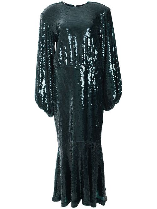 Sequined maxi dress - Green