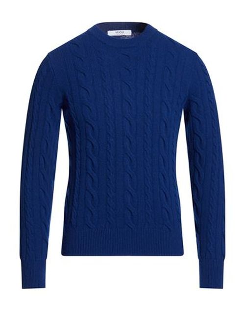 Man Sweater Bright blue Size 46 Wool