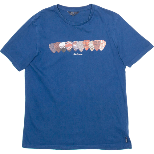 BEN SHERMAN Mens T-Shirt Blue