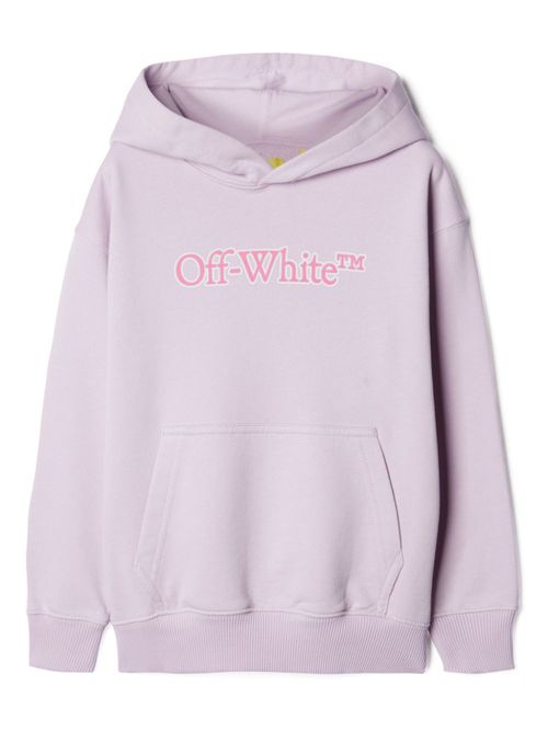 Big Bookish cotton hoodie - Purple