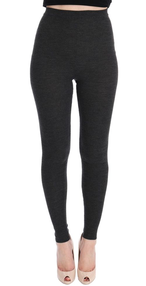 Wool Stretch Leggings — Gray