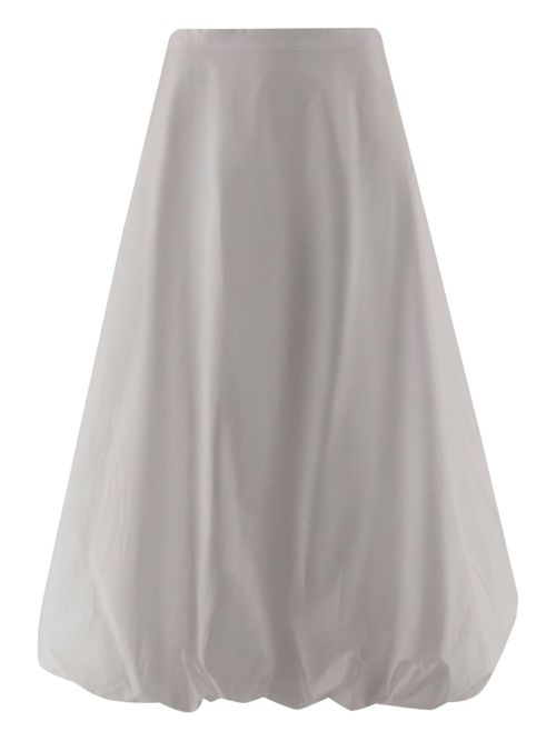 Balloon A-line skirt - White