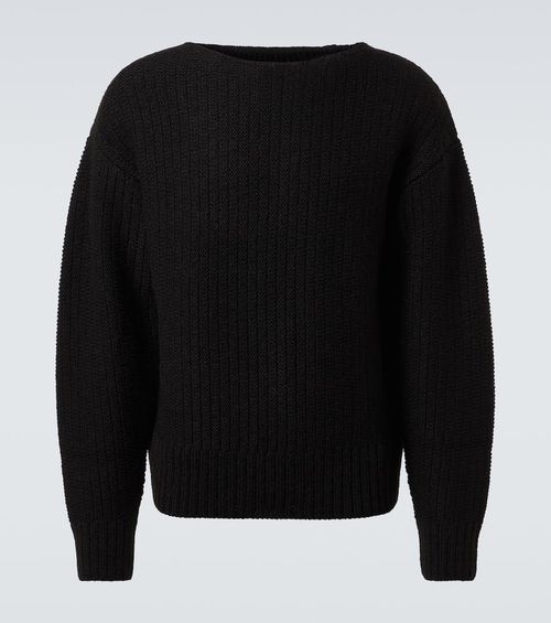 Logo wool and mohair-blend sweater