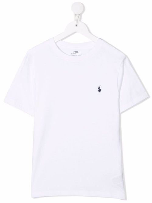 Boys White Polo Pony Logo T-Shirts