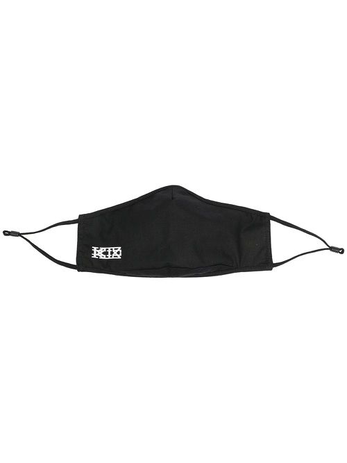 Logo-print face mask - Black