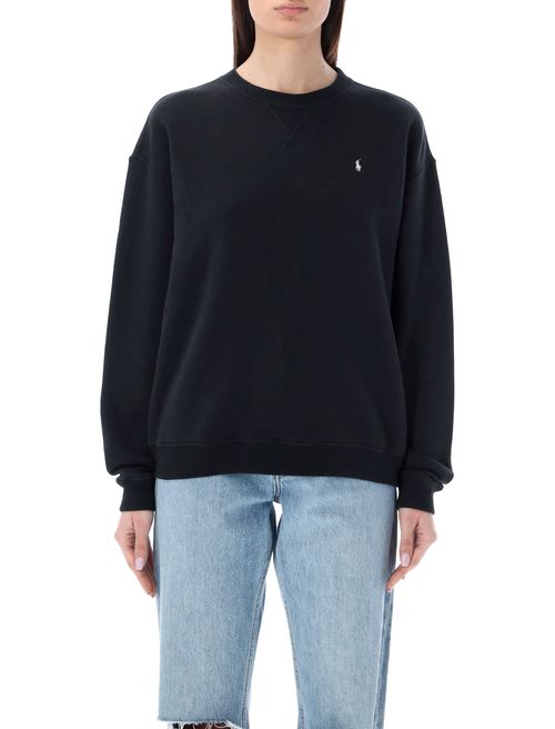 Relaxed Fit Fleece Crewneck Sweatshirt - Women's