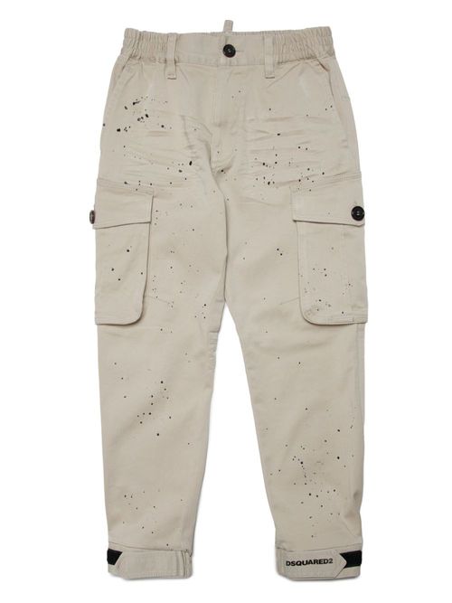 Paint-splatter trousers - Neutrals