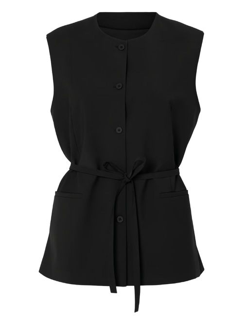 Sleeveless blouse - Black