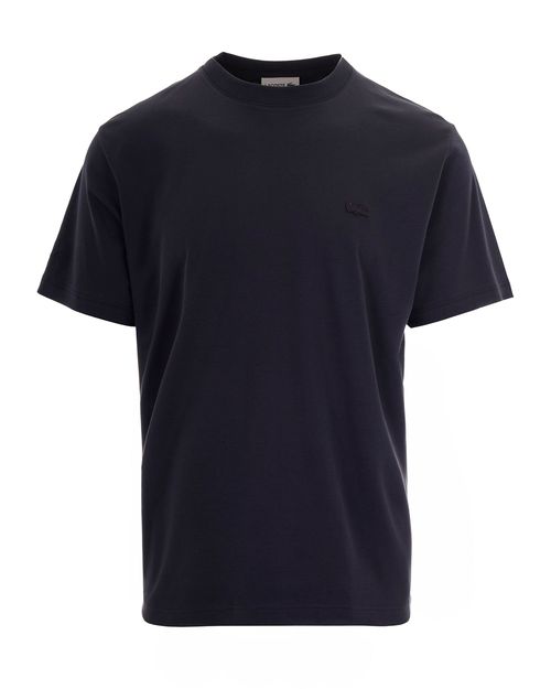 Embroidered Cotton Interlock T-Shirt — Gray