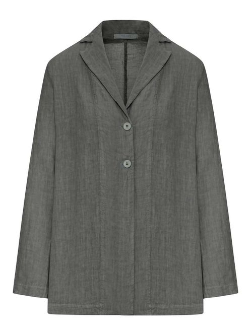 Single-Breasted Linen Jacket