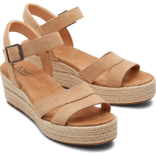 Toms Audrey 100% Cow Leather Women's Honey Wedge