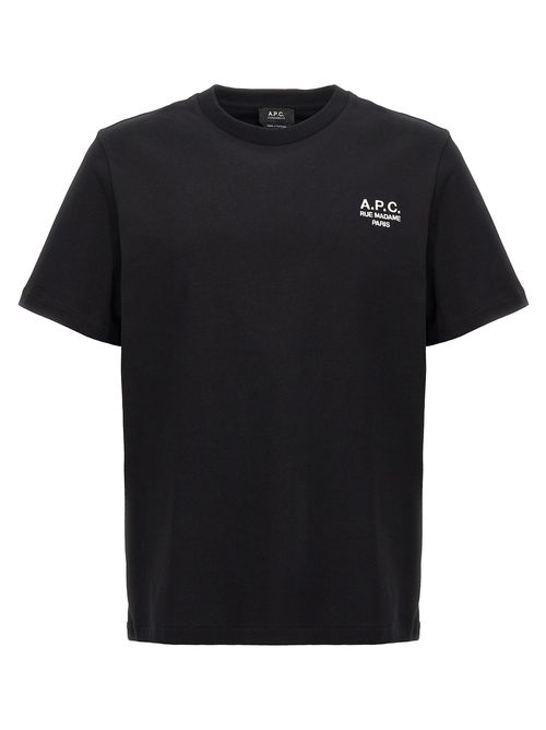 A. P.C.-Standard Rue Madame T Shirt Nero-Uomo